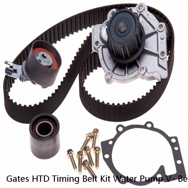 Gates HTD Timing Belt Kit Water Pump V- Belt for 2009-2012 Hyundai Elantra 2.0L #1 small image