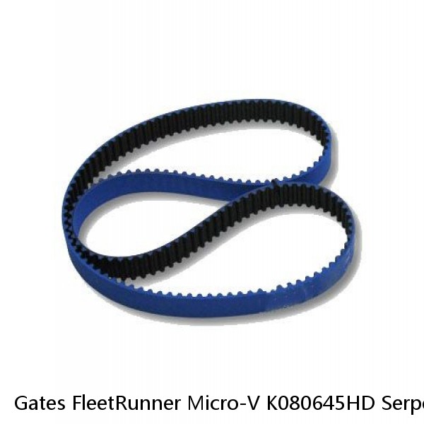 Gates FleetRunner Micro-V K080645HD Serpentine Belt for 1257774H1 14-0607-6 hs