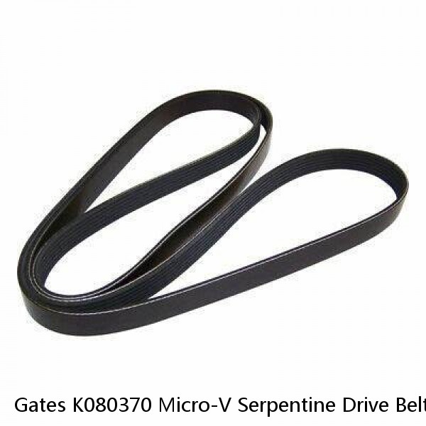 Gates K080370 Micro-V Serpentine Drive Belt For Select 13-16 BMW Models #1 small image