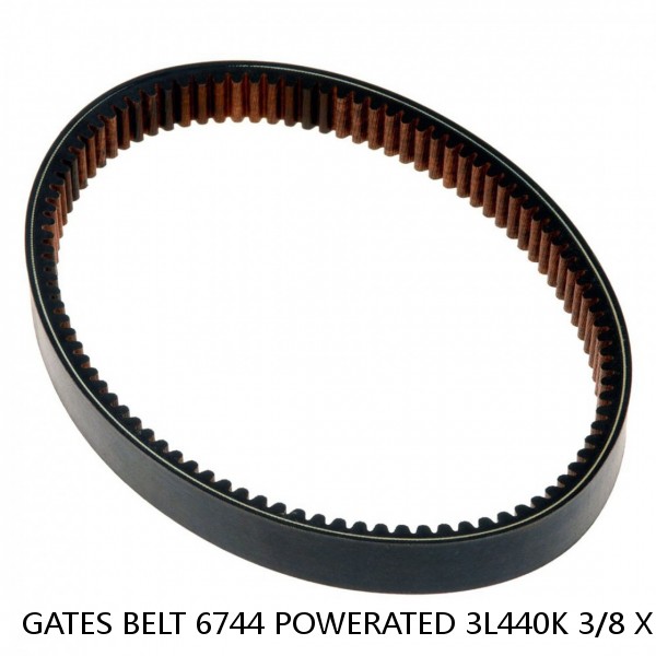 GATES BELT 6744 POWERATED 3L440K 3/8 X 44"  REPLACEMENT FLAT- V  + 3/8 X 45 1/2" #1 image
